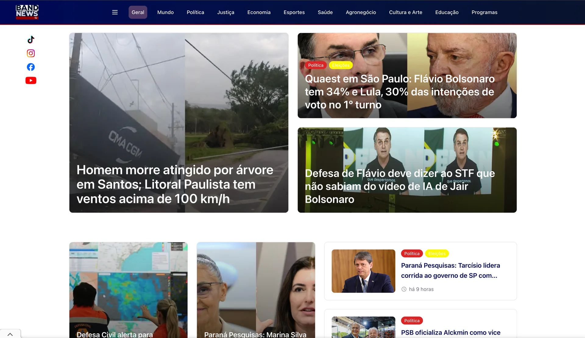 Portal BandNews TV — notícias e cobertura jornalística 24h